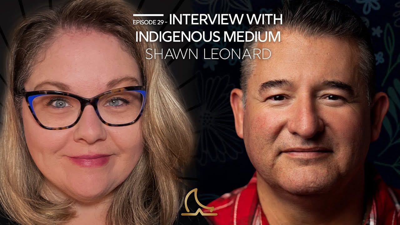 Indigenous psychic medium Shawn Leonard, guest on the Intuitive Rising podcast